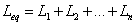 L=L1+L2+...Ln